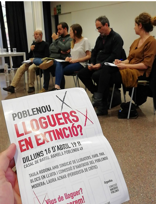 Assembly of the Comissi&oacute; d’Habitatge del Poblenou (5th April, 2016)